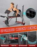 Adjustable Weight Bench Set with Leg Extension & Curl