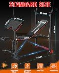 Adjustable Weight Bench Set with Leg Extension & Curl