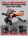 HARISON Adjustable Weight Bench for Home Workouts