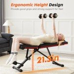 Adjustable Foldable Weight Bench for Home Gym