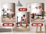 Versatile Weight Bench with Squat Rack and Leg Extension