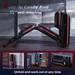 FLYBIRD Adjustable Folding Weight Bench for Home Gym