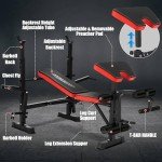 660lbs 6-in-1 Adjustable Weight Bench Set