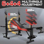 660lbs 6-in-1 Adjustable Weight Bench Set