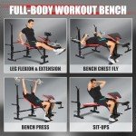660lbs 6-in-1 Adjustable Weight Bench Set