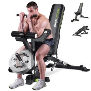 UNIRAY Adjustable Weight Bench for Home Workouts