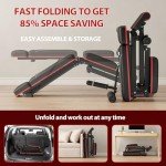 Adjustable Foldable Weight Bench for Home Gym