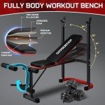 Adjustable Weight Bench Set with Leg Extension & Curl