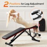 Adjustable Foldable Weight Bench for Home Gym