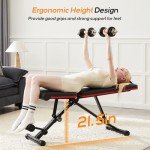 Adjustable Foldable Weight Bench for Home Gym