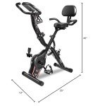 KALWOL 5-in-1 Folding Exercise Bike with Resistance