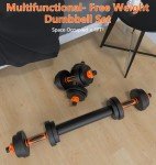 Adjustable Dumbbell Set for Home Gym – 22LBS/44LBS
