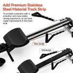 Pooboo Folding Magnetic Rowing Machine with Tablet Holder