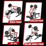 Chest Press Machine with Adjustable Incline Bench