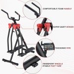 FovemiG Air Walk Elliptical Glider Machine,Ellipse Home Cross-Training Arm/Leg Cardio Workout Machine for Senior & Adult,Side Sway Action 360 Motion Full-Body Exerciser for Home Gym