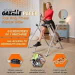 Gazelle Tony Little Pacer Total Body Fitness Workout Exercise Elliptical Glider Supports Up to 250 Pounds with Low Impact Design for Home Gym, Gray