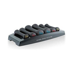 AmazonBasics Dumbbell Weights Set for Women - Fixed Cast Iron Dumbbell with Neoprene Hand Weight - 3 Lb, 5 Lb, 8 Lb - Black