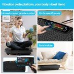 Vibration Plate Exercise Machine for Lymphatic Drainage Weight Loss,SoftGym Power Vibration Plate 300-400 Lbs Capacity Full Whole Body Workout Vibration Platform,Waver Vibration Plate for Home Fitness
