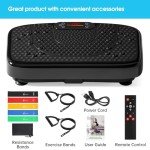 Vibration Plate Exercise Machine for Lymphatic Drainage Weight Loss,SoftGym Power Vibration Plate 300-400 Lbs Capacity Full Whole Body Workout Vibration Platform,Waver Vibration Plate for Home Fitness