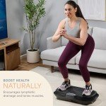 LifePro Vibration Plate Exercise Machine - Whole Body Workout Vibration Fitness Platform w/ Loop Bands - Home Training Equipment for Weight Loss & Toning (Black)