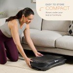 LifePro Vibration Plate Exercise Machine - Whole Body Workout Vibration Fitness Platform w/ Loop Bands - Home Training Equipment for Weight Loss & Toning (Black)