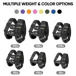 APEXUP Weighted Vest Men 10lbs Weights with Reflective Stripe, Weighted vest for Women Workout Equipment for Strength Training Running (Black)