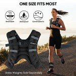 APEXUP Weighted Vest Men 10lbs Weights with Reflective Stripe, Weighted vest for Women Workout Equipment for Strength Training Running (Black)