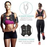 Prodigen Weighted Vest for Women and Men 12 Lbs with Reflective Stripe and Double Adjustable Buckle Straps Weight Vests for Strength Training, Jogging, Cardio, Weight Loss, Muscle Building, Black
