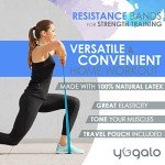 Pilates Ring and Ball Set with 3 Resistance Bands - Pilates Equipment for Home Workout - Magic Circle Pilates Ring 14 Inch to Tone, Sculpt and Strengthen - Fitness Ring for Yoga and Pilates (Blue)