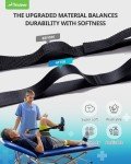 Trideer Stretching Strap Yoga Strap Physical Therapy for Home Workout, Exercise, Pilates and Gymnastics, 10 Loops Non-Elastic Stretch Bands with Aesthetic Packaging for Women & Men (Black)