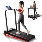 Portable Treadmill with Incline and Handle Bar
