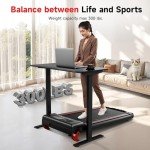 Portable Treadmill with Incline and Handle Bar