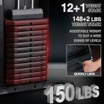 Mikolo Multifunctional Home Gym with 150LBS Weight Stack