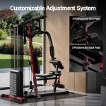 ROBORE All-in-One Home Gym with 160LB Weight Stack