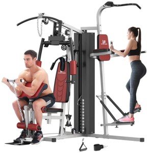 Versatile Home Gym with Pulley and Developer Attachments