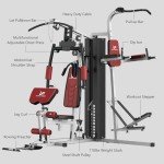 Versatile Home Gym with Pulley and Developer Attachments