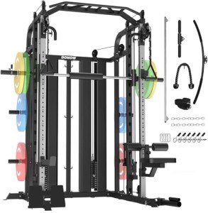 DONOW Home Gym Smith Machine with Weights