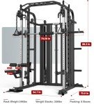 DONOW Home Gym Smith Machine with Weights