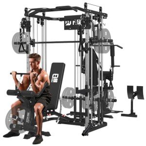 All-in-One Home Gym System with Weight Bench