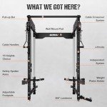 Goimu WM3-V4 Wall-Mounted Squat Rack and Pulley