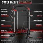 Versatile Smith Machine & Cable Crossover for Home Gym
