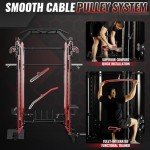 Versatile Smith Machine & Cable Crossover for Home Gym
