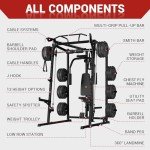 GarveeLife Smith Machine & Power Cage for Home Gym