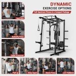 GarveeLife Smith Machine & Power Cage for Home Gym