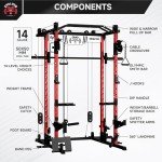 EVOLPOW M2D Smith Machine & LAT-Pull Down System