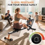 pooboo Magnetic Rowing Machine for Home Use