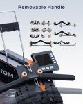 TOPIOM Wooden Water Rowing Machine with Monitor