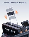 TOPIOM Wooden Water Rowing Machine with Monitor