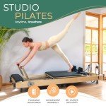 Foldable Wooden Pilates Reformer with Accessories