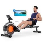 Dripex Magnetic Rowing Machine with Bluetooth Support